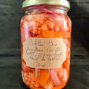 Pickles de Légumes, Baie de la Passion-Citron Bio 500g